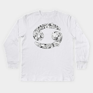 Cancer Zodiac Sign Kids Long Sleeve T-Shirt